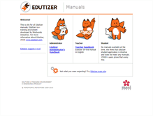 Tablet Screenshot of manuals.edutizer.com