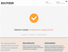 Tablet Screenshot of edutizer.com